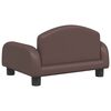 vidaXL Dog Bed Brown 50x40 x 11.8 " Faux Leather