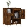 vidaXL Sideboard Smoked Oak Engineered wood, iron Standard Sideboard