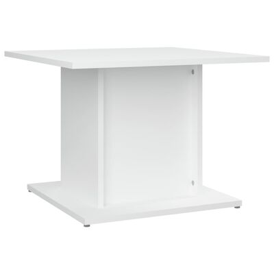 vidaXL Coffee Table White 21.9"x21.9"x15.7" Engineered Wood