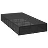 vidaXL Patio Sunbed Black PE Rattan Large Height-Adjustable