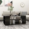 vidaXL Coffee Table Black Engineered wood Medium Coffee Table