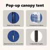 vidaXL Folding Party Tent with Sidewalls Blue 9.8'x9.8'