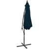 vidaXL Cantilever Garden Umbrella Solid blue Polyester, Steel