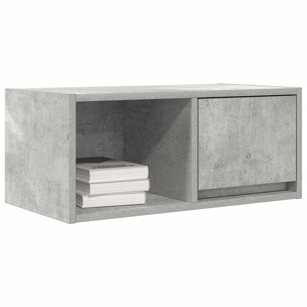 vidaXL TV Cabinet Concrete grey Engineered wood Small TV Cabinet