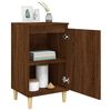 vidaXL Bedside Cabinet Set of 2 Brown Oak Engineered Wood Medium