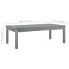 vidaXL Garden Lounge Set Grey Solid Acacia Wood Medium Hardwood