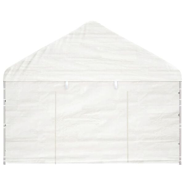 vidaXL Gazebo with Roof White 58.5'x13.4'x10.6' Polyethylene