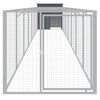 vidaXL Dog House Anthracite Galvanized Steel Large Sturdy Dog House