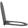 vidaXL Toilet Seat Anthracite 17.32 x 14.33 x 1.34 in Duroplast