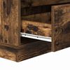 vidaXL Bedside Cabinet with Drawer Smoked Oak 27.95 x 13.58 x 29.53 in