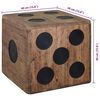 vidaXL Storage Box Natural wood Mindi wood Small Storage Box Cubic