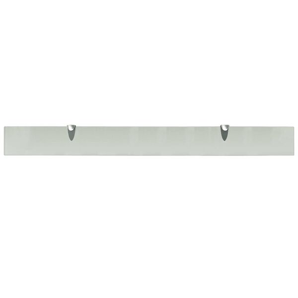 vidaXL Floating Shelf Frosted Tempered safety glass, Zinc alloy
