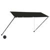 vidaXL Awning Anthracite Steel 118.1 x 59.1 in Adjustable Armrests
