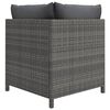 vidaXL Garden Lounge Set Grey, Anthracite PE (polyethylene) rattan