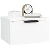 vidaXL Wall-mounted Bedside Cabinet Set of 2 White Engineered wood Small