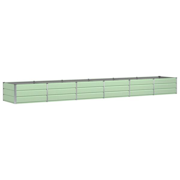 vidaXL Planter Green 188.98 x 31.50 x 17.72 in Steel