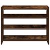 vidaXL Shoe Rack Smoked Oak Engineered Wood Slim Shoe Rack Rectangular