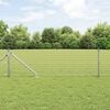 vidaXL Fence Post Other 52 pcs Grey 1.26 x 1.26 x 39.37 in Steel
