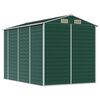 vidaXL Garden Shed Green Galvanized steel Large Garden Shed