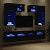 vidaXL TV Wall Units 6 pcs Artisan Oak 39.37 x 11.81 x 15.75 in