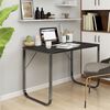 vidaXL Computer Desk Black Engineered wood 43.3 x 23.6 x 28.7 in Durable