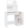 vidaXL Dressing Table White Engineered Wood Medium Dressing Table