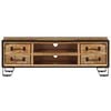 vidaXL TV Cabinet Multicolor Solid mango wood and steel 47.2 in long