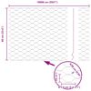 vidaXL Fence with Posts Gray 0.6 x 100 m PVC-coated steel