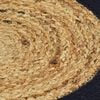 vidaXL Placemat Set of 4 Natural and Navy Blue Jute, Cotton Medium