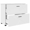 vidaXL Bathroom Cabinet High Gloss White 30.12 x 13.78 x 25.20 in