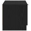 vidaXL TV Cabinet 2 pcs Black Oak 31.50 x 13.78 x 14.37 in