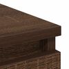 vidaXL Sideboard Brown Oak Engineered Wood 39.4 x 13.8 x 39.0 in