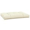vidaXL Pallet Cushion Cream Fabric (100% polyester) 47.2 x 31.5 x 4.7 in