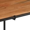 vidaXL Coffee Table Brown and black Solid acacia wood and iron Medium