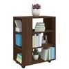 vidaXL Rolling Cabinet Brown Oak Engineered Wood Medium Rollable