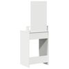 vidaXL Dressing Table White 19.69 x 16.14 x 55.12 in Engineered Wood