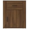 vidaXL Bedside Cabinet Brown oak Engineered wood Medium Bedside Cabinet