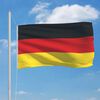 vidaXL Germany Flag Black, Red, Yellow 68D 100% Polyester 35.4x59.1 in