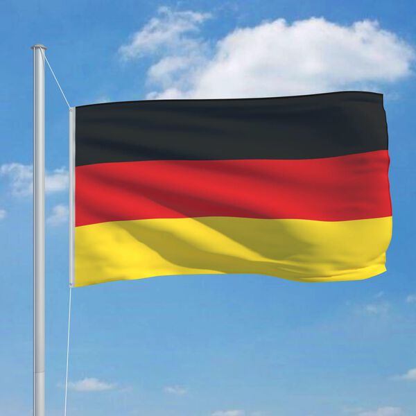 vidaXL Germany Flag Black, Red, Yellow 68D 100% Polyester 35.4x59.1 in