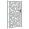 vidaXL Garden Gate 39.4x68.9" Weathering Steel Flame Design