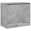 vidaXL Shoe Cabinet Concrete Grey Engineered Wood Compact Shoe Cabinet