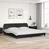 vidaXL Bed Frame Black and White