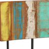vidaXL Bar Stool Set of 2 Multicolor Solid reclaimed wood, iron Standard
