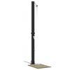 vidaXL Outdoor Solar Shower Black 217 cm PVC and aluminum