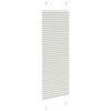 vidaXL Pleated Blind Light grey 100% Polyester 39.4 x 39.4 in