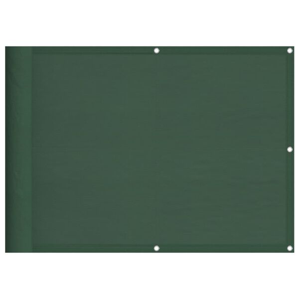 vidaXL Balcony Screen Dark Green 29.5x393.7" 100% Polyester Oxford