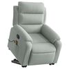 vidaXL Electric Stand Up Massage Recliner Chair Light grey