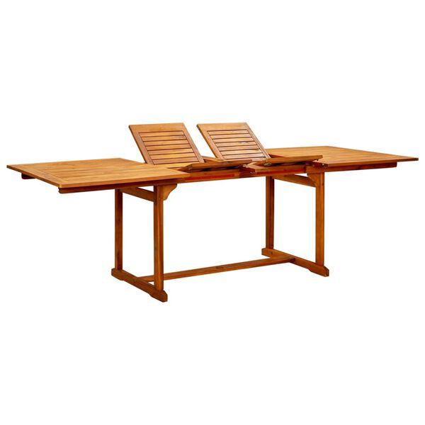 vidaXL Garden Table Natural Wood Solid Acacia Wood