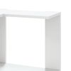 vidaXL Corner Bookcase 5-Tier White 19.7x19.7x70.5" Engineered Wood