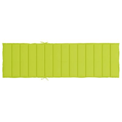 vidaXL Sun Lounger Cushion Bright Green 78.7"x19.7"x1.2" Oxford Fabric